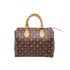 Louis Vuitton Speedy handbag Monogram Cherry Brown by Takashi Murakami